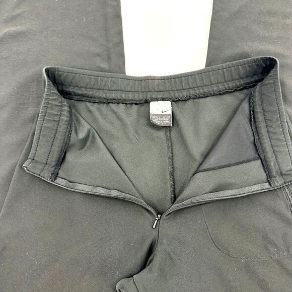 Nike Womens High Rise Black Dri-Fit Front Zip Pants Size 6 - Picture 4 of 6